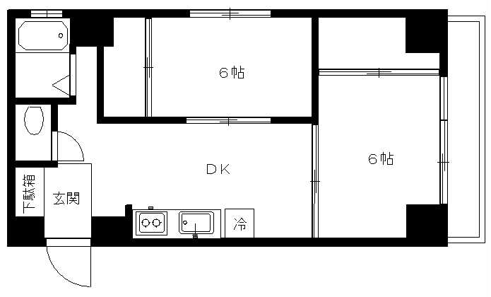 ＳＴマンション2F（成約済）の間取り図