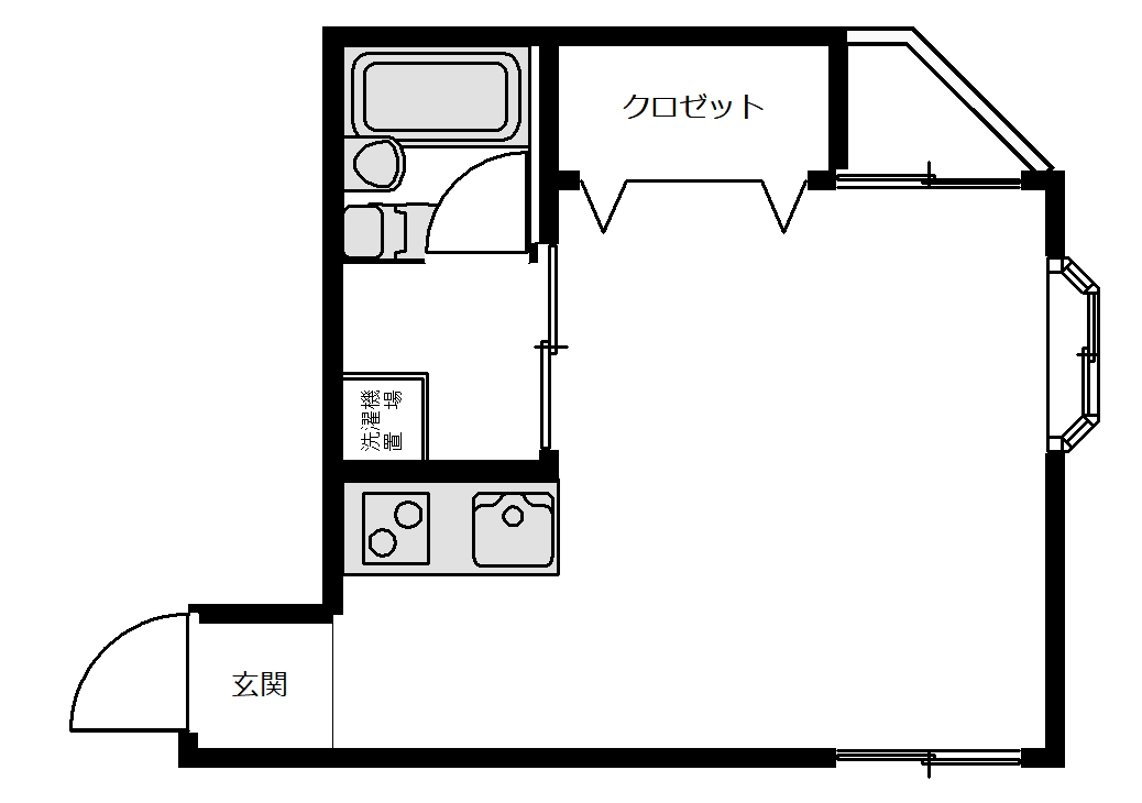 フルール熊野前２F（募集中）の間取り図